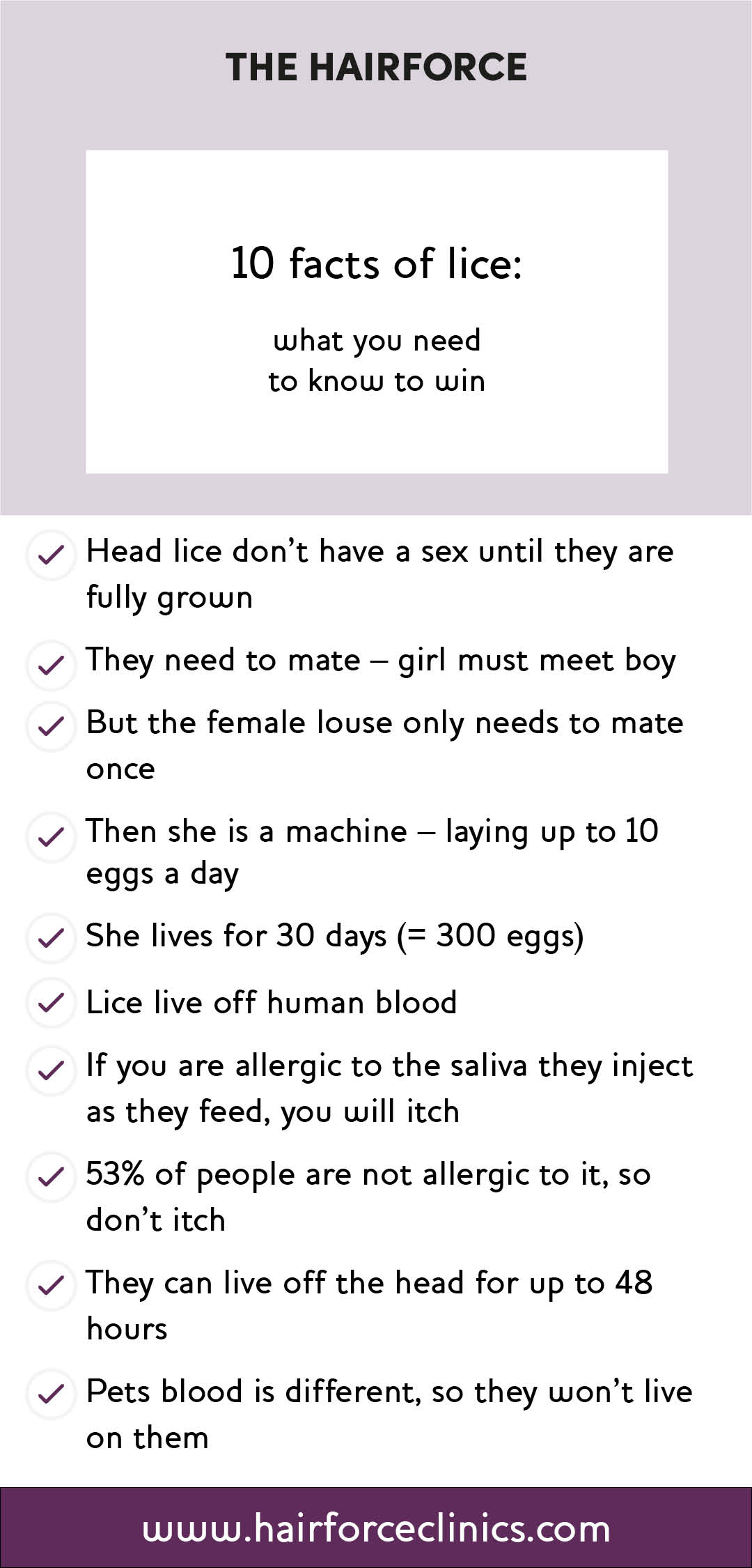 A Head Lice Information Guide For Parents | The Hairforce