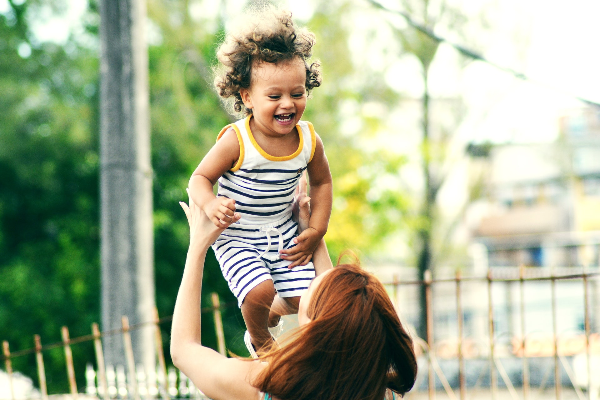 Parent with child